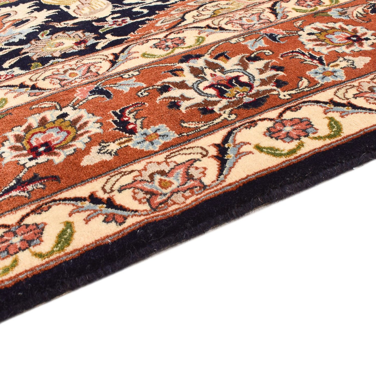 Tapis persan - Bidjar - 237 x 178 cm - bleu foncé