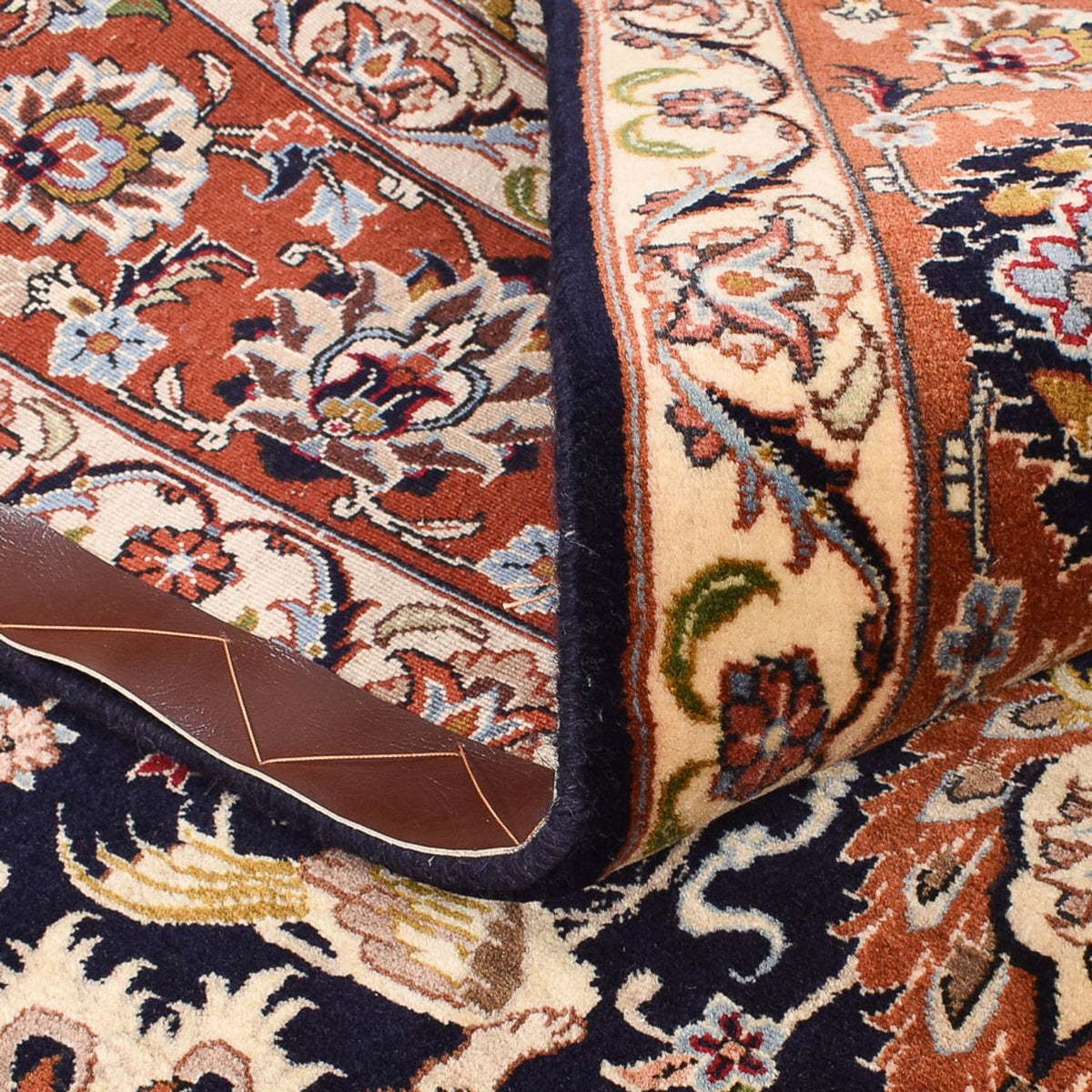 Tapis persan - Bidjar - 237 x 178 cm - bleu foncé