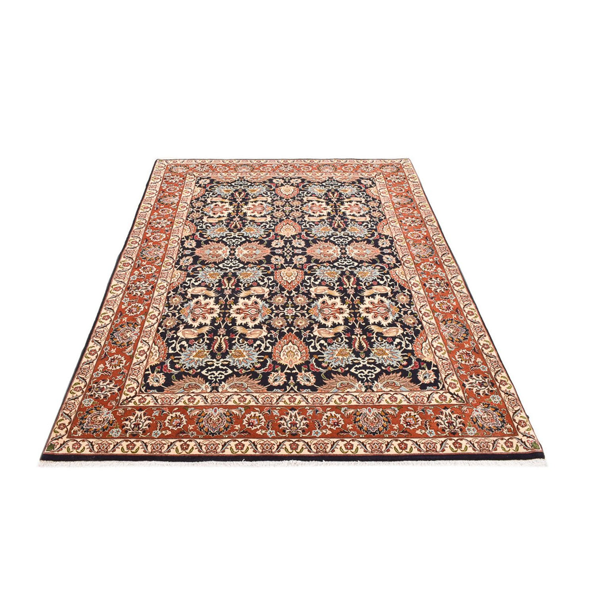 Tapis persan - Bidjar - 237 x 178 cm - bleu foncé