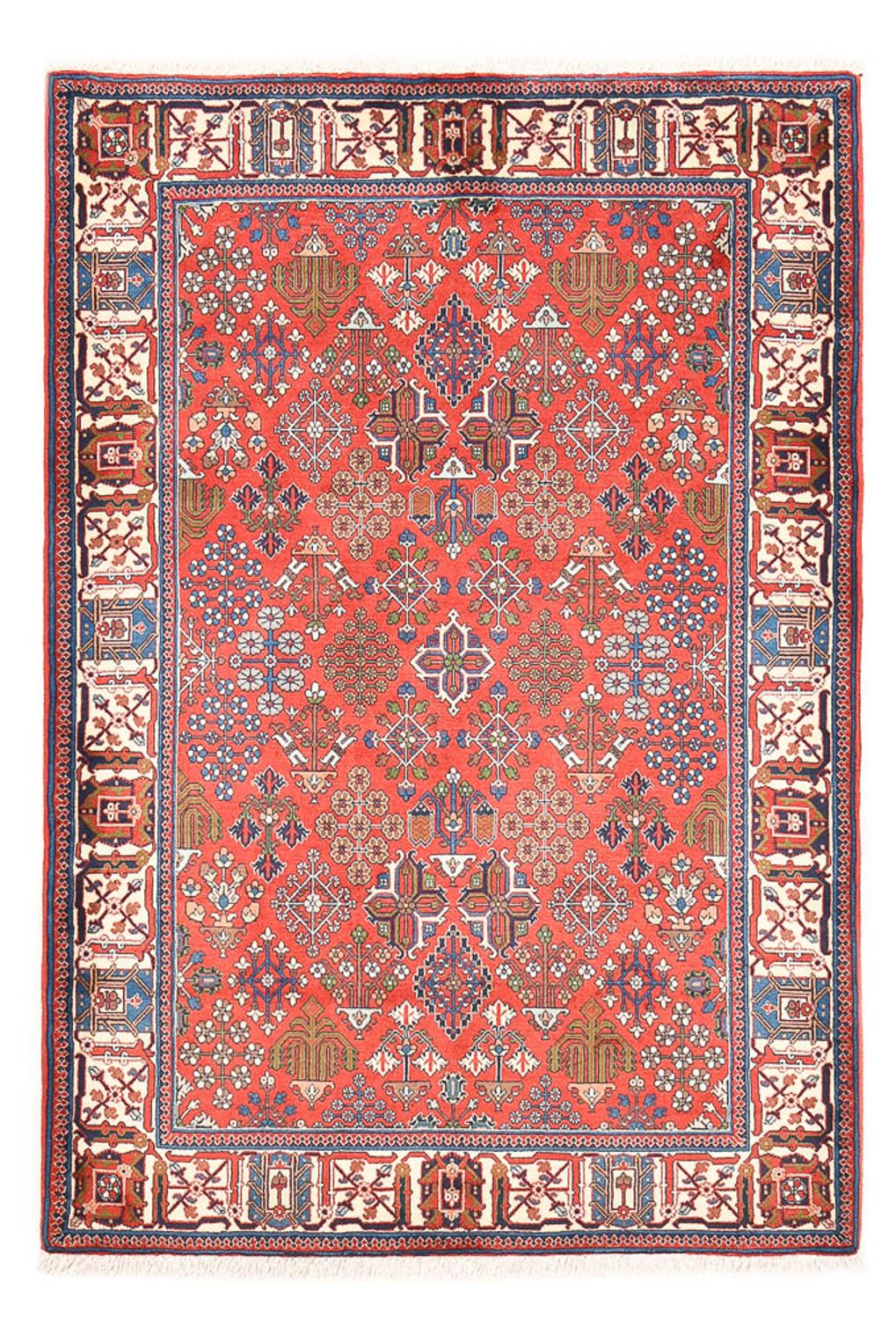 Tapis persan - Nomadic - 200 x 140 cm - rouge