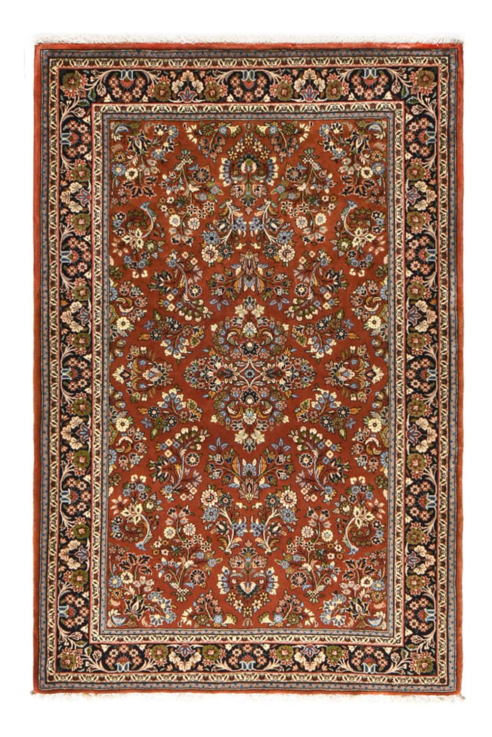 Tapis persan - Classique - 207 x 138 cm - rouge foncé