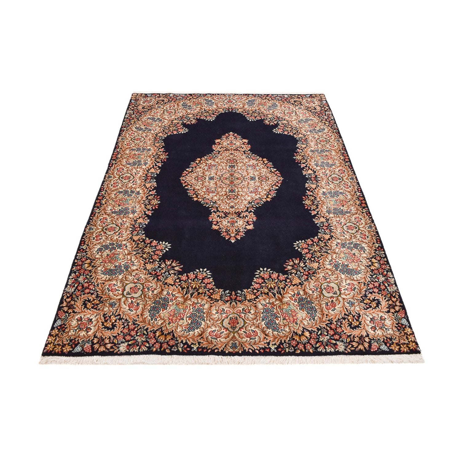 Tapis persan - Royal - 236 x 153 cm - bleu foncé
