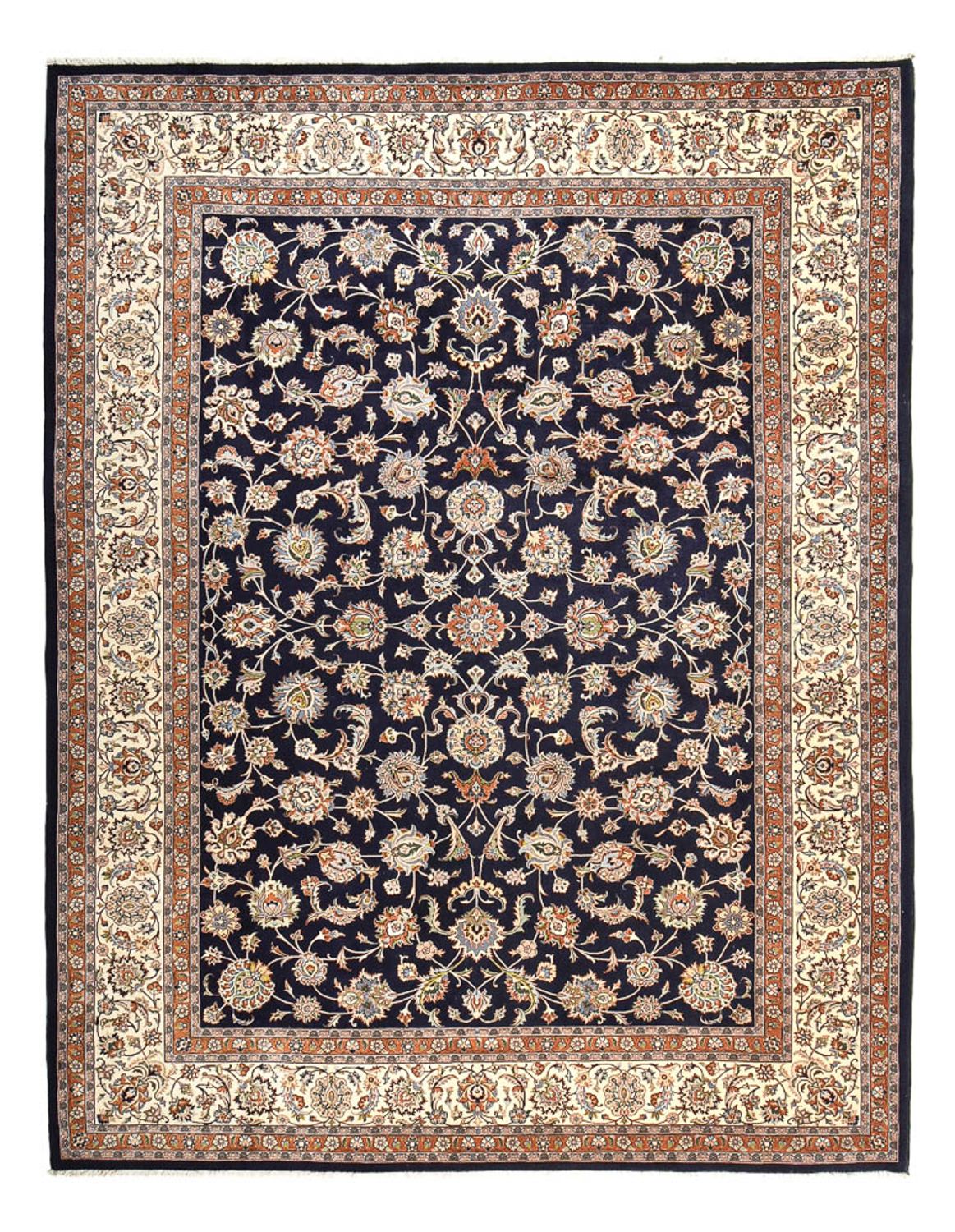 Tapis persan - Classique - Royal - 394 x 298 cm - bleu foncé