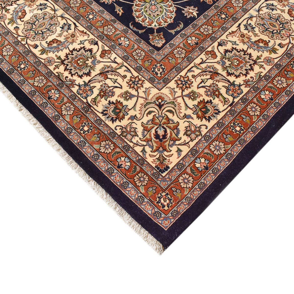Tapis persan - Classique - Royal - 394 x 298 cm - bleu foncé