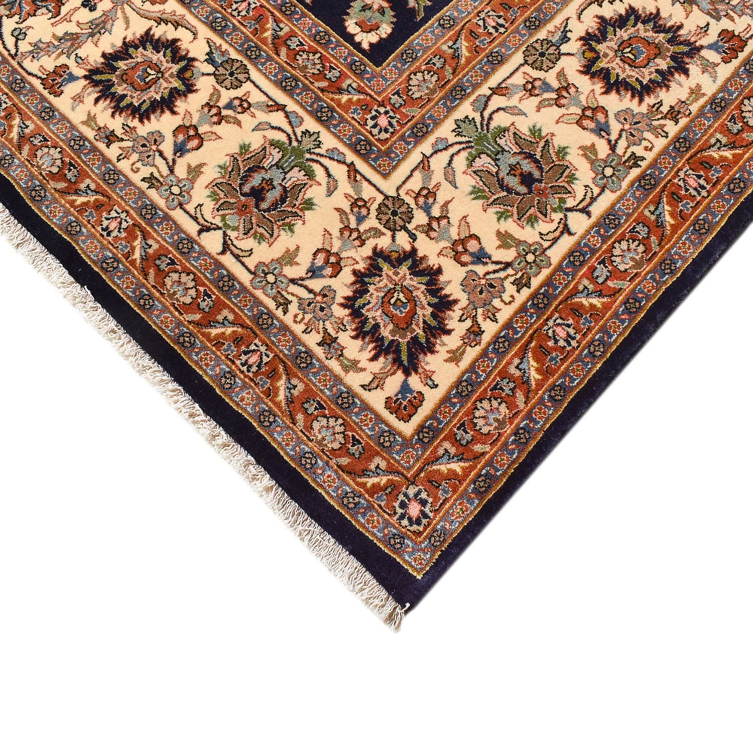 Tapis persan - Classique - Royal - 390 x 294 cm - bleu foncé
