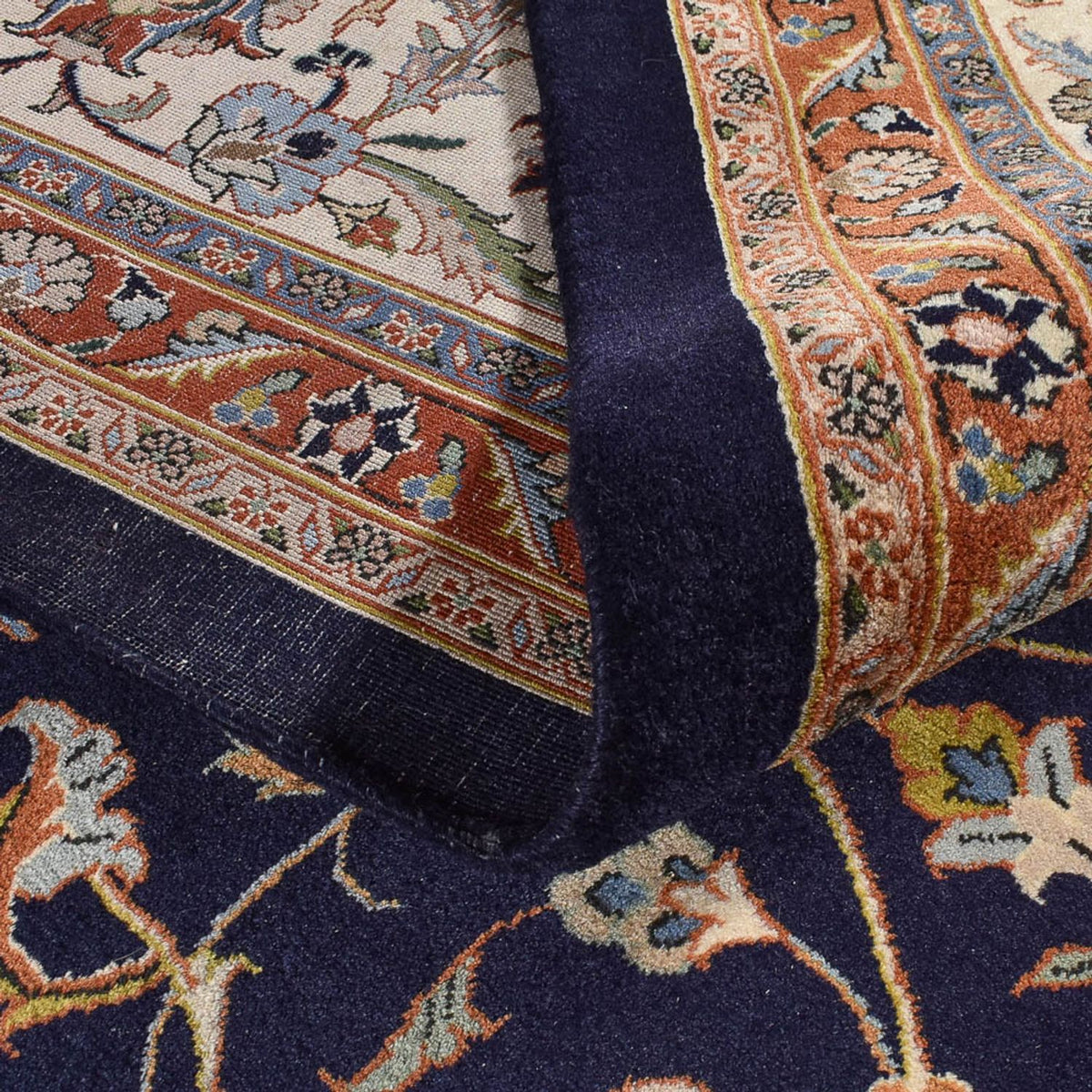 Tapis persan - Classique - Royal - 400 x 303 cm - bleu foncé