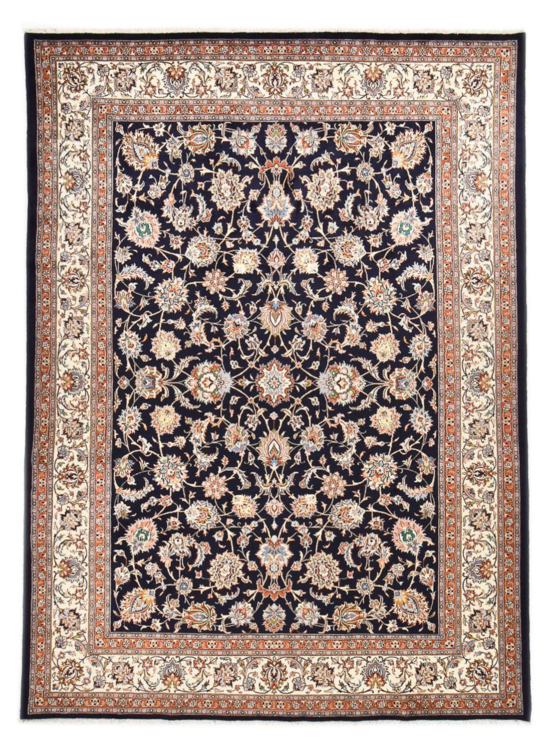 Tapis persan - Classique - Royal - 340 x 248 cm - bleu foncé