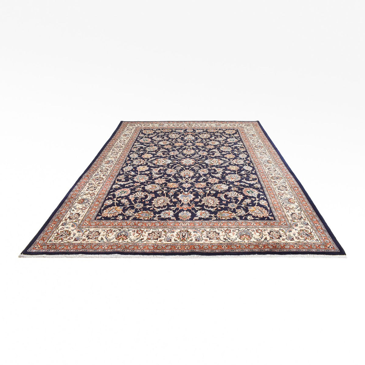 Tapis persan - Classique - Royal - 340 x 248 cm - bleu foncé