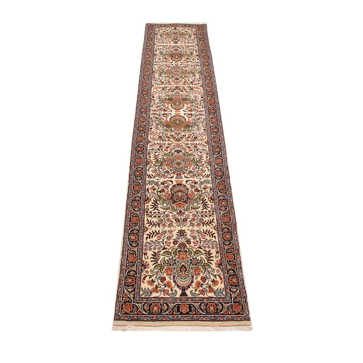 Tapis de couloir Tapis persan - Bidjar - 314 x 55 cm - beige