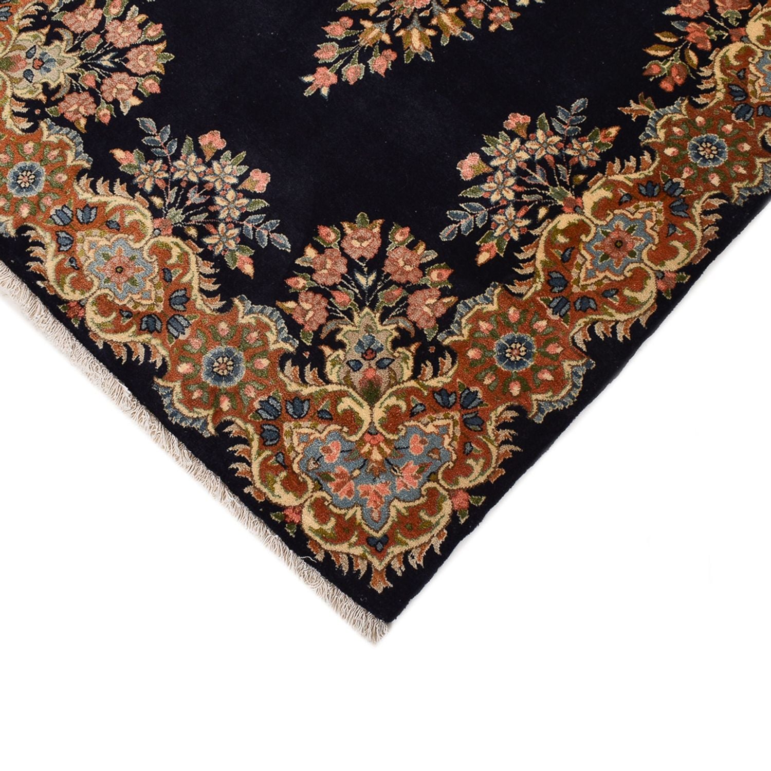Tapis de couloir Tapis persan - Royal - 415 x 96 cm - bleu foncé
