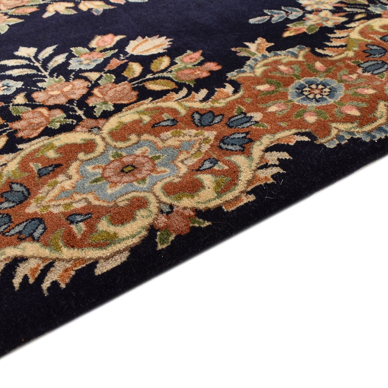 Tapis de couloir Tapis persan - Royal - 415 x 96 cm - bleu foncé