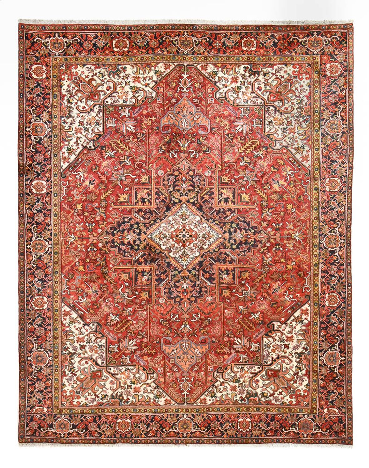 Tapis persan - Nomadic - 377 x 297 cm - rouge