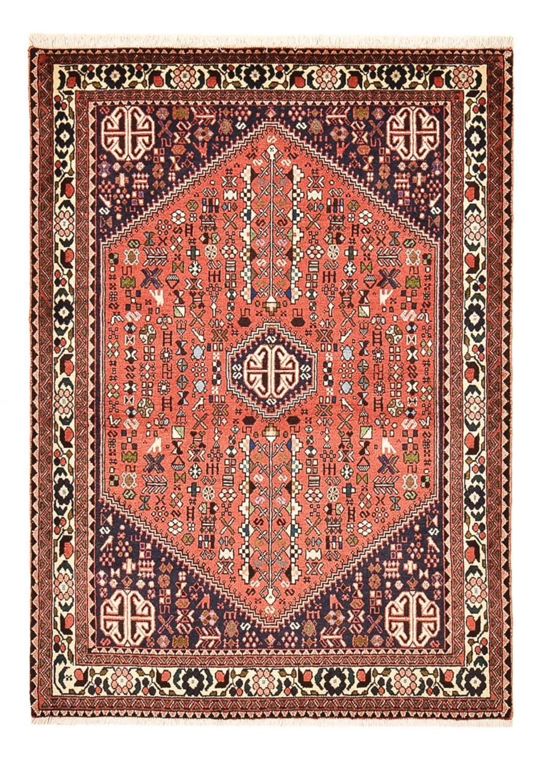 Tapis persan - Nomadic - 152 x 109 cm - rouge clair