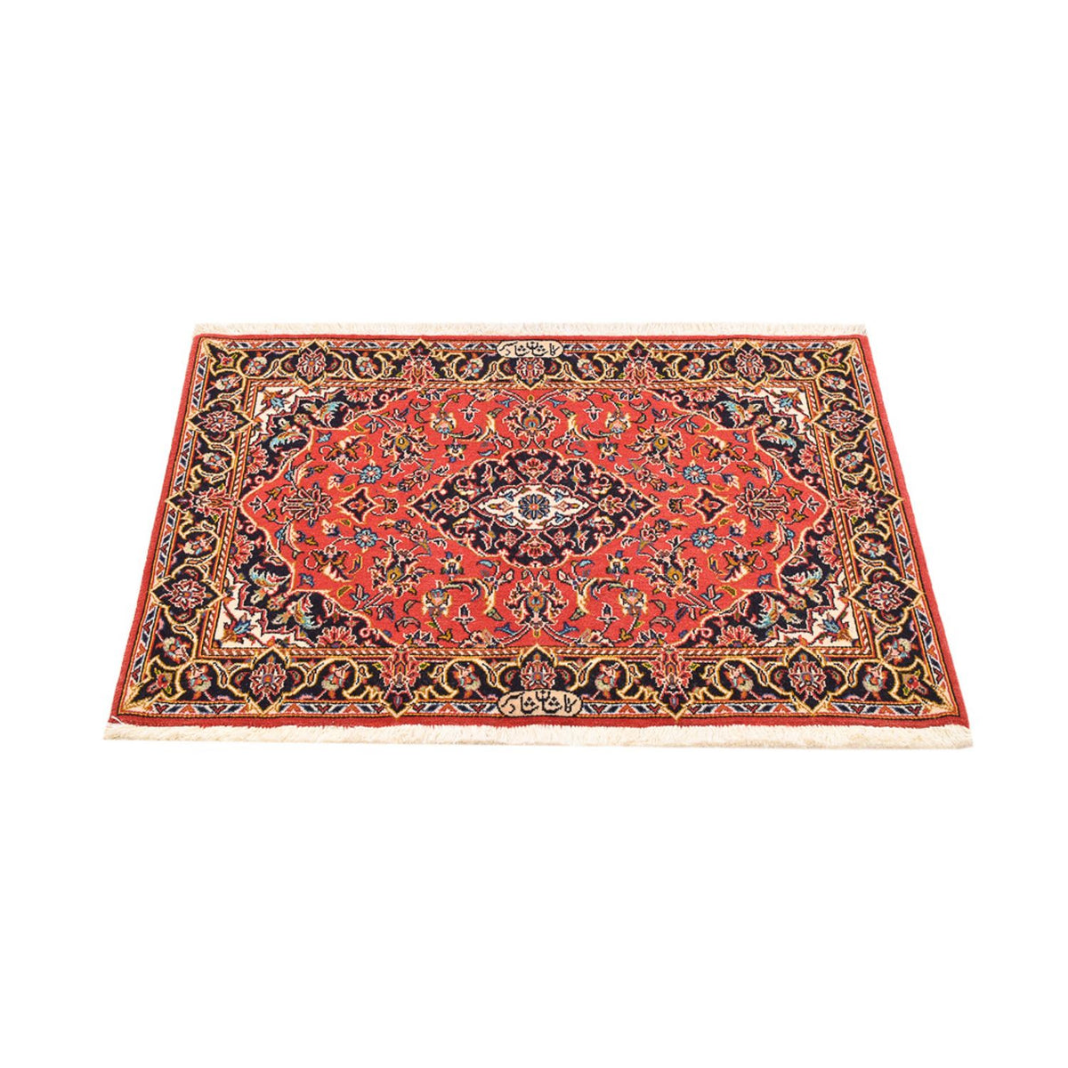 Tapis persan - Keshan - 100 x 70 cm - rouge