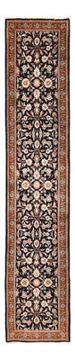 Tapis de couloir Tapis persan - Keshan - 338 x 78 cm - bleu foncé