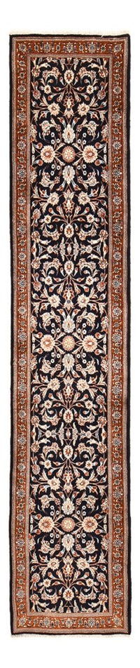 Tapis de couloir Tapis persan - Keshan - 338 x 78 cm - bleu foncé