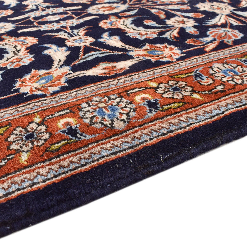 Tapis de couloir Tapis persan - Keshan - 338 x 78 cm - bleu foncé