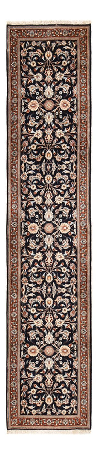 Tapis de couloir Tapis persan - Keshan - 338 x 75 cm - bleu foncé
