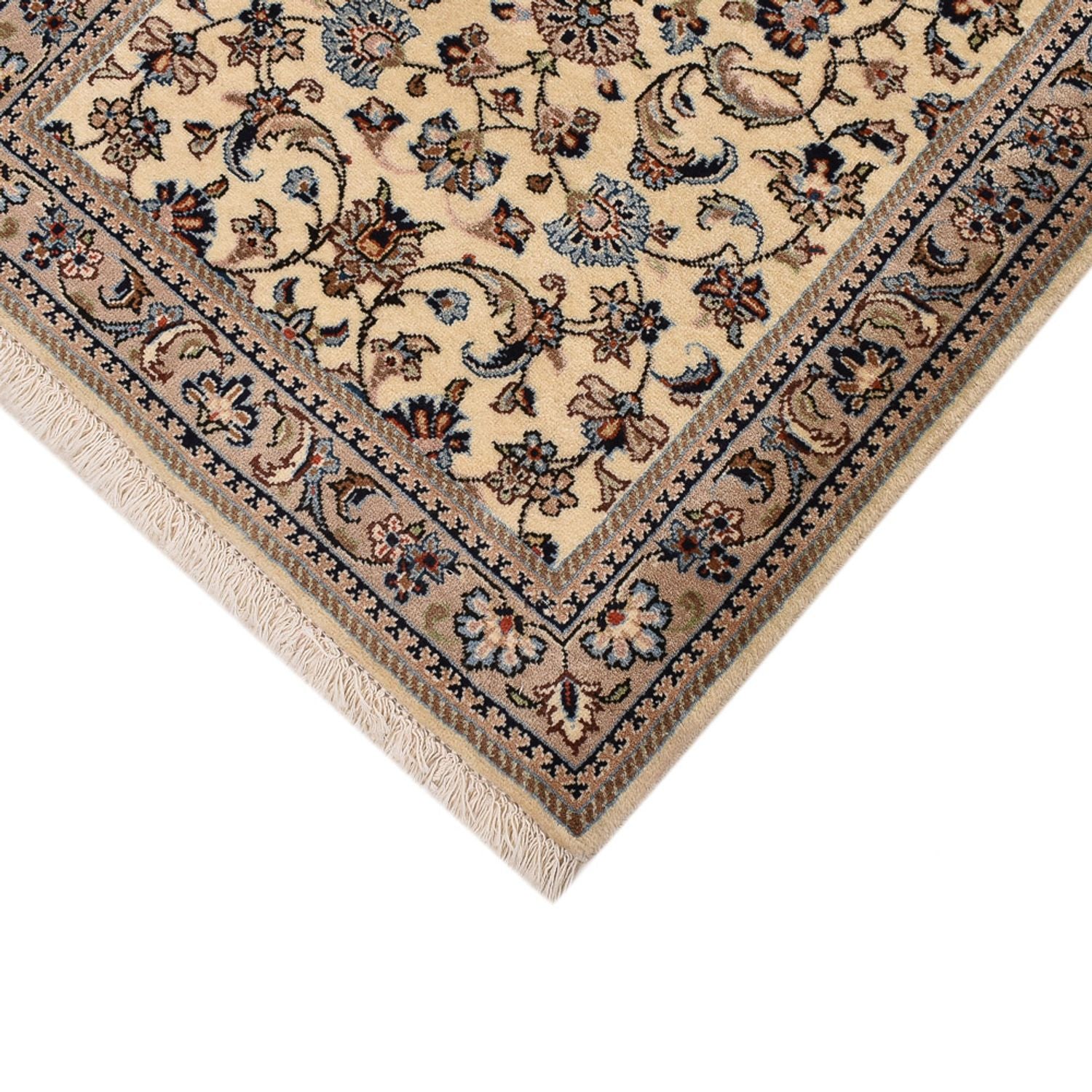 Tapis de couloir Tapis persan - Keshan - 373 x 79 cm - beige