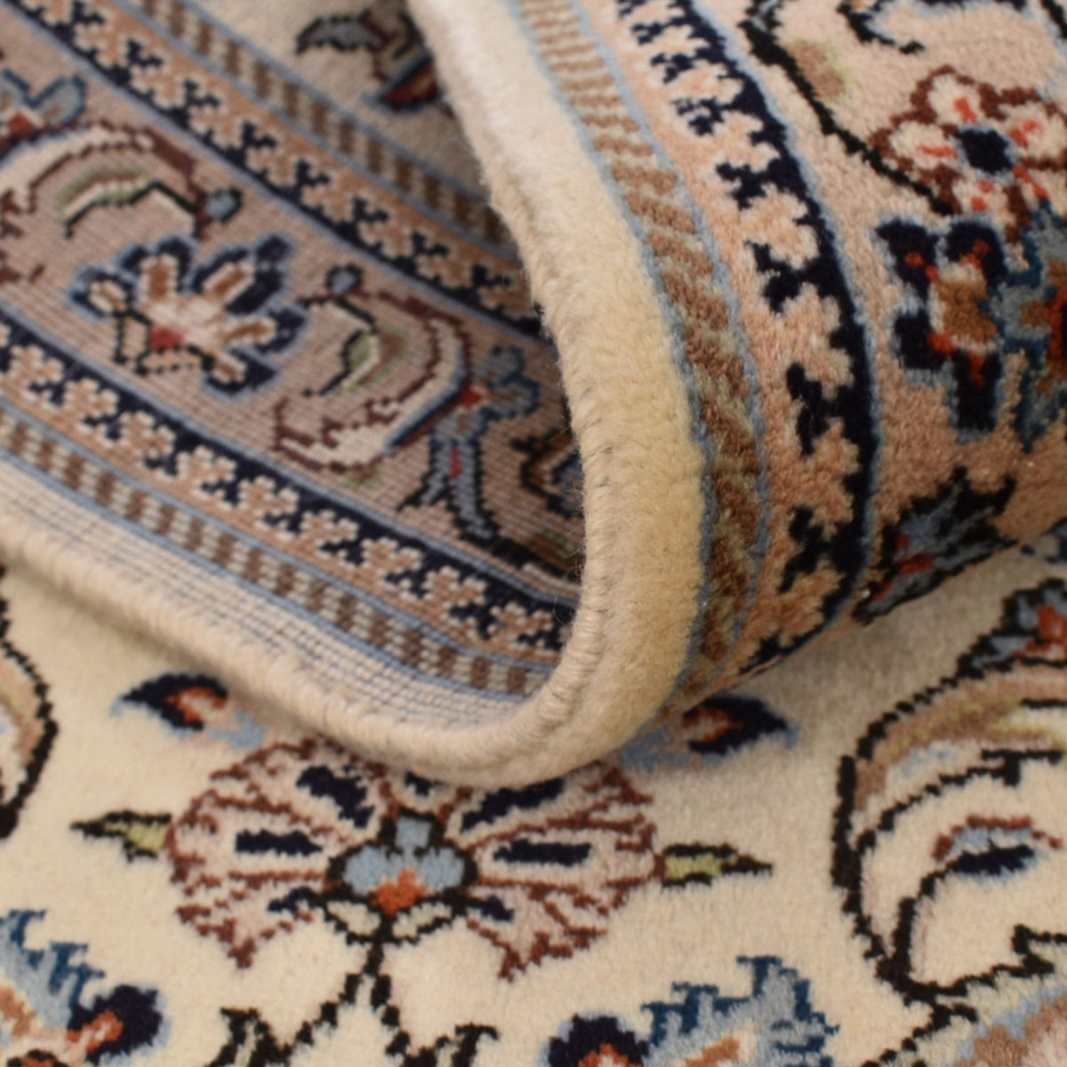 Tapis de couloir Tapis persan - Keshan - 370 x 80 cm - beige