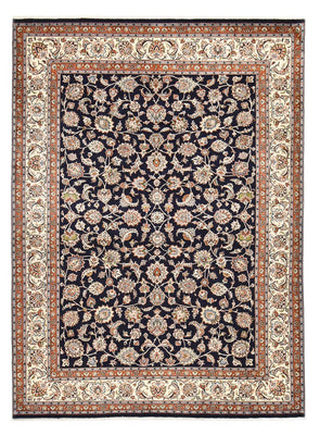 Tapis persan - Classique - Royal - 336 x 248 cm - bleu foncé