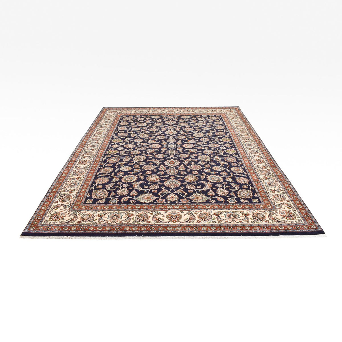 Tapis persan - Classique - Royal - 336 x 248 cm - bleu foncé