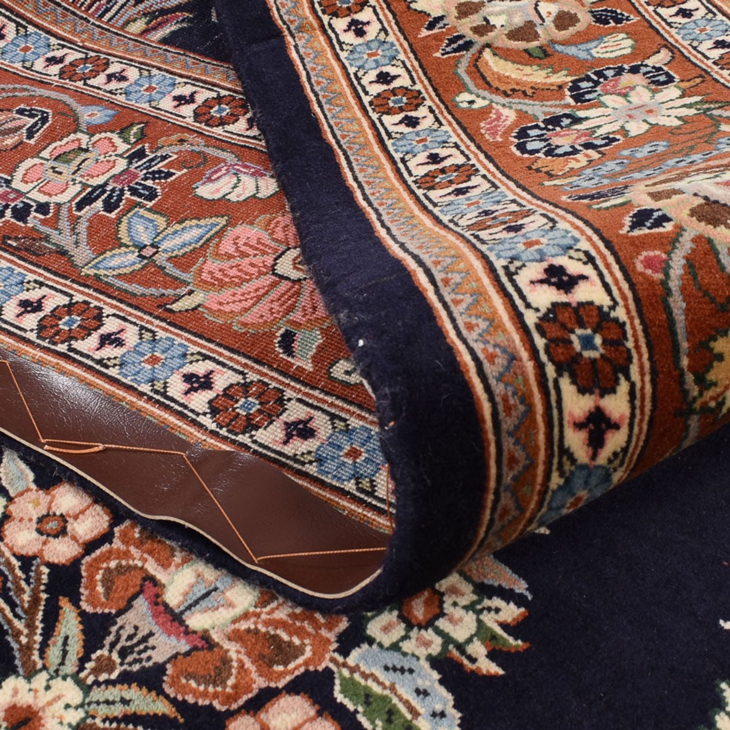 Tapis persan - Classique - 228 x 180 cm - bleu foncé