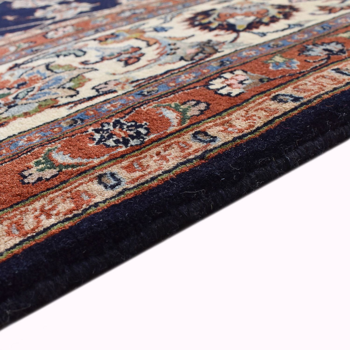 Tapis persan - Classique - Royal - 345 x 244 cm - bleu foncé