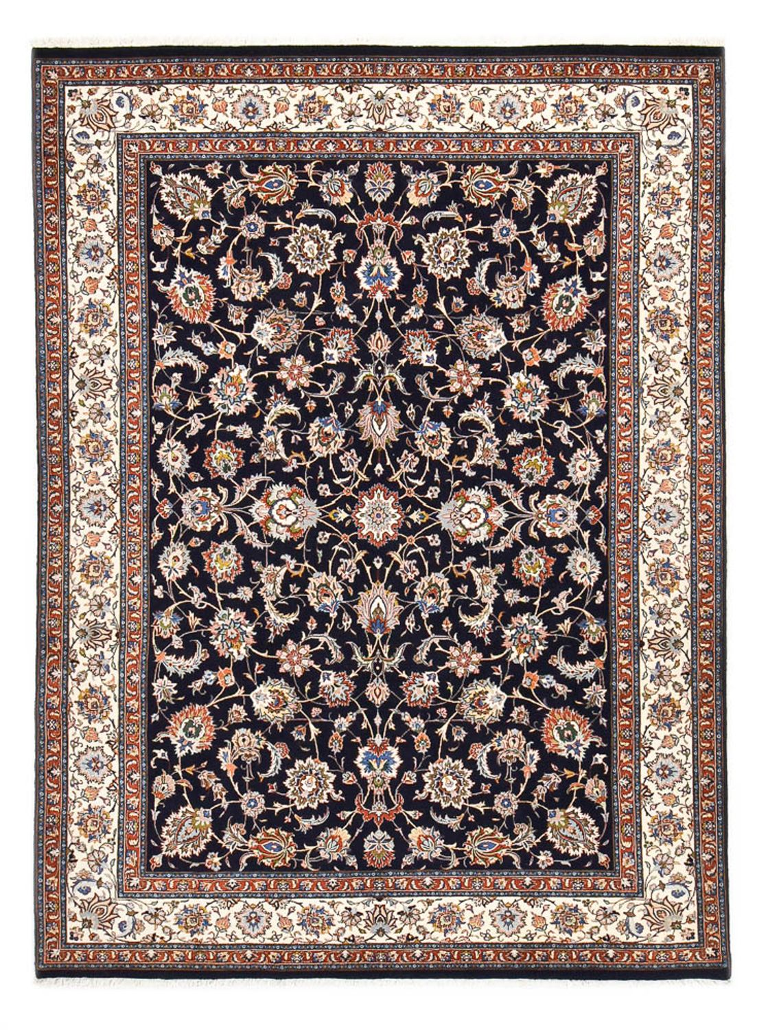Tapis persan - Classique - Royal - 336 x 240 cm - bleu foncé