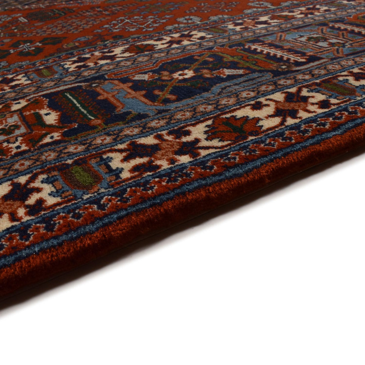 Tapis persan - Bidjar - 298 x 217 cm - rouge foncé
