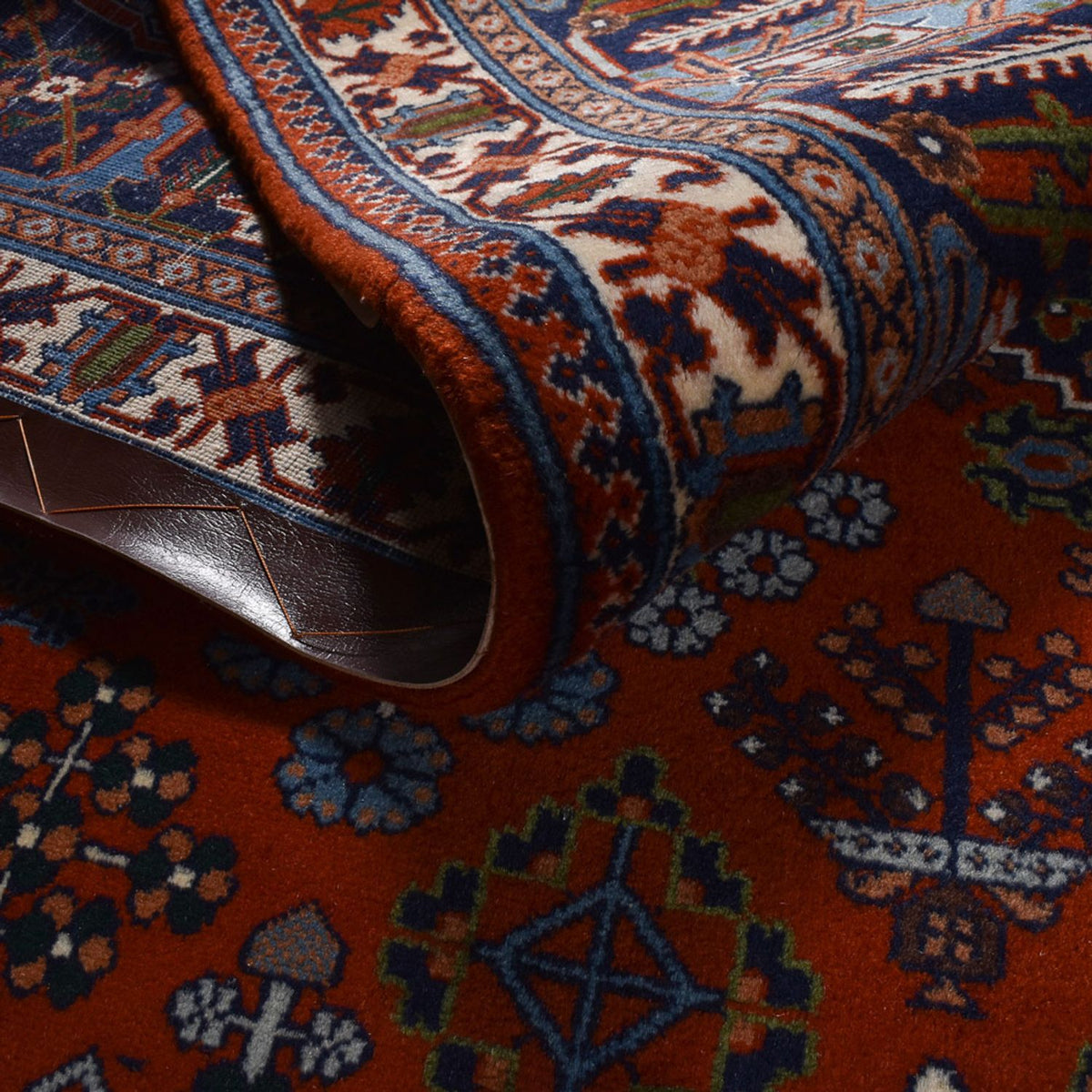 Tapis persan - Bidjar - 298 x 217 cm - rouge foncé