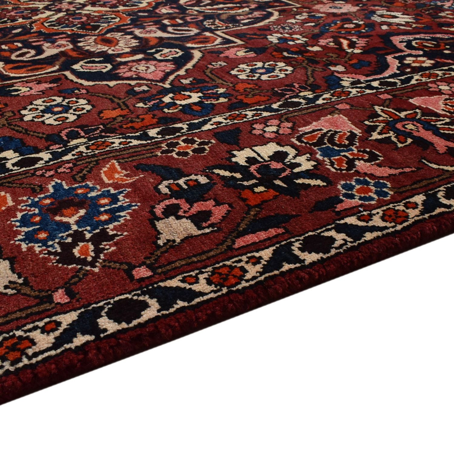 Tapis persan - Nomadic - 320 x 207 cm - rouge vin