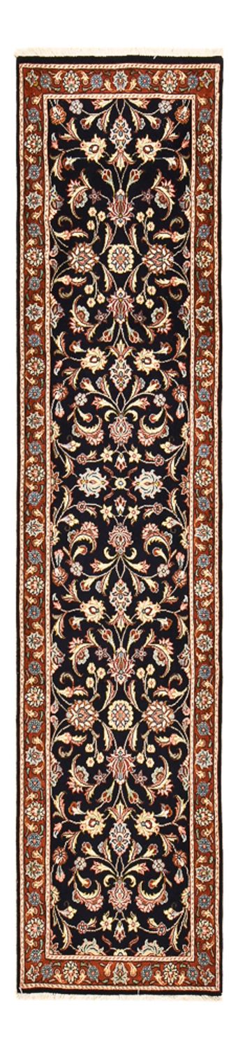 Tapis de couloir Tapis persan - Classique - 298 x 66 cm - bleu foncé