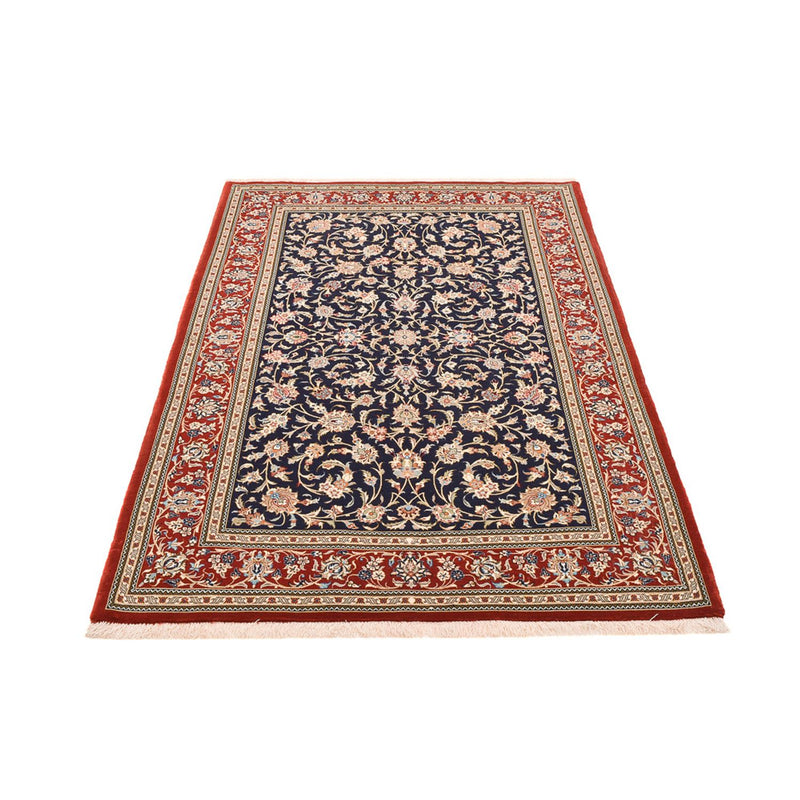 Tapis persan - Ghom - Royal - 204 x 133 cm - bleu foncé