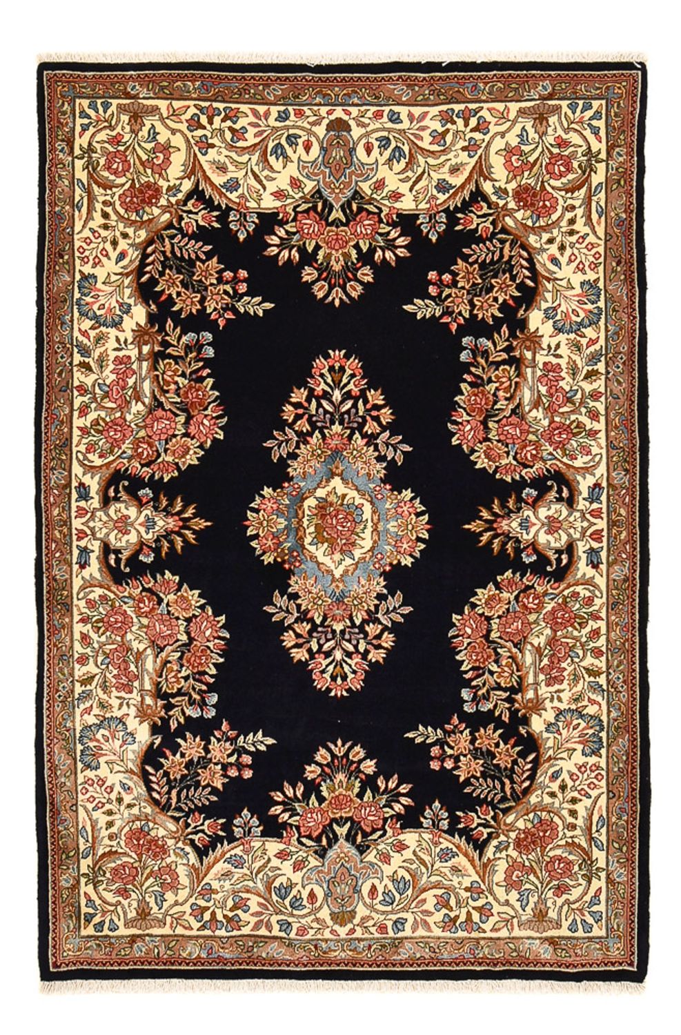 Tapis persan - Royal - 181 x 122 cm - bleu foncé