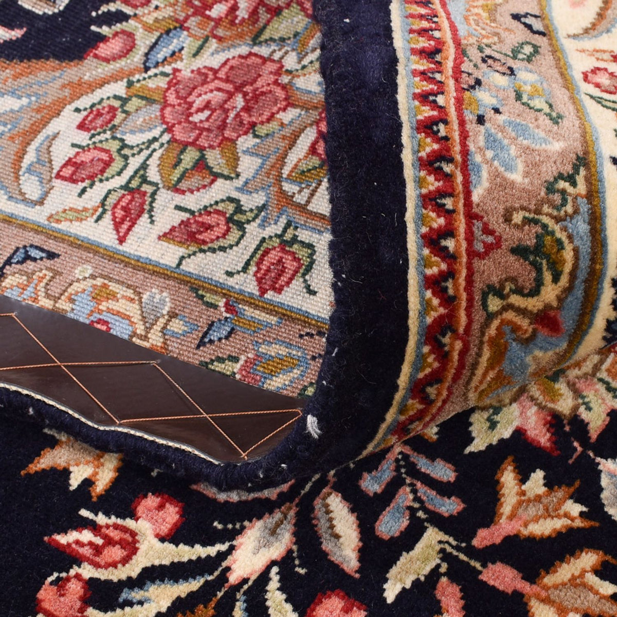 Tapis persan - Royal - 181 x 122 cm - bleu foncé