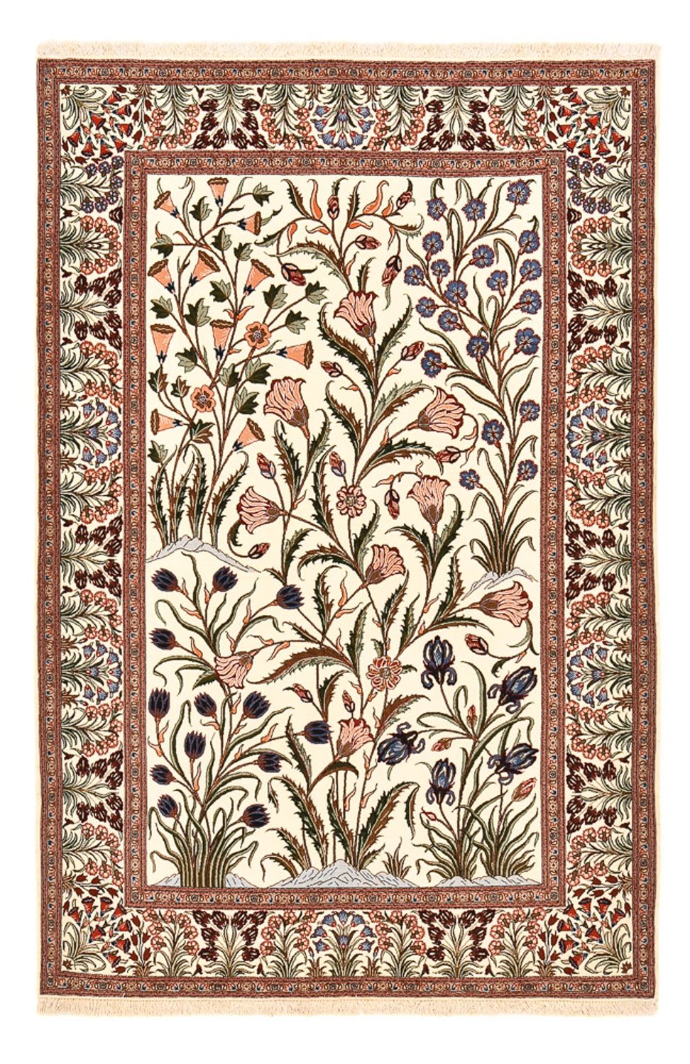 Tapis persan - Ghom - Royal - 205 x 135 cm - multicolore