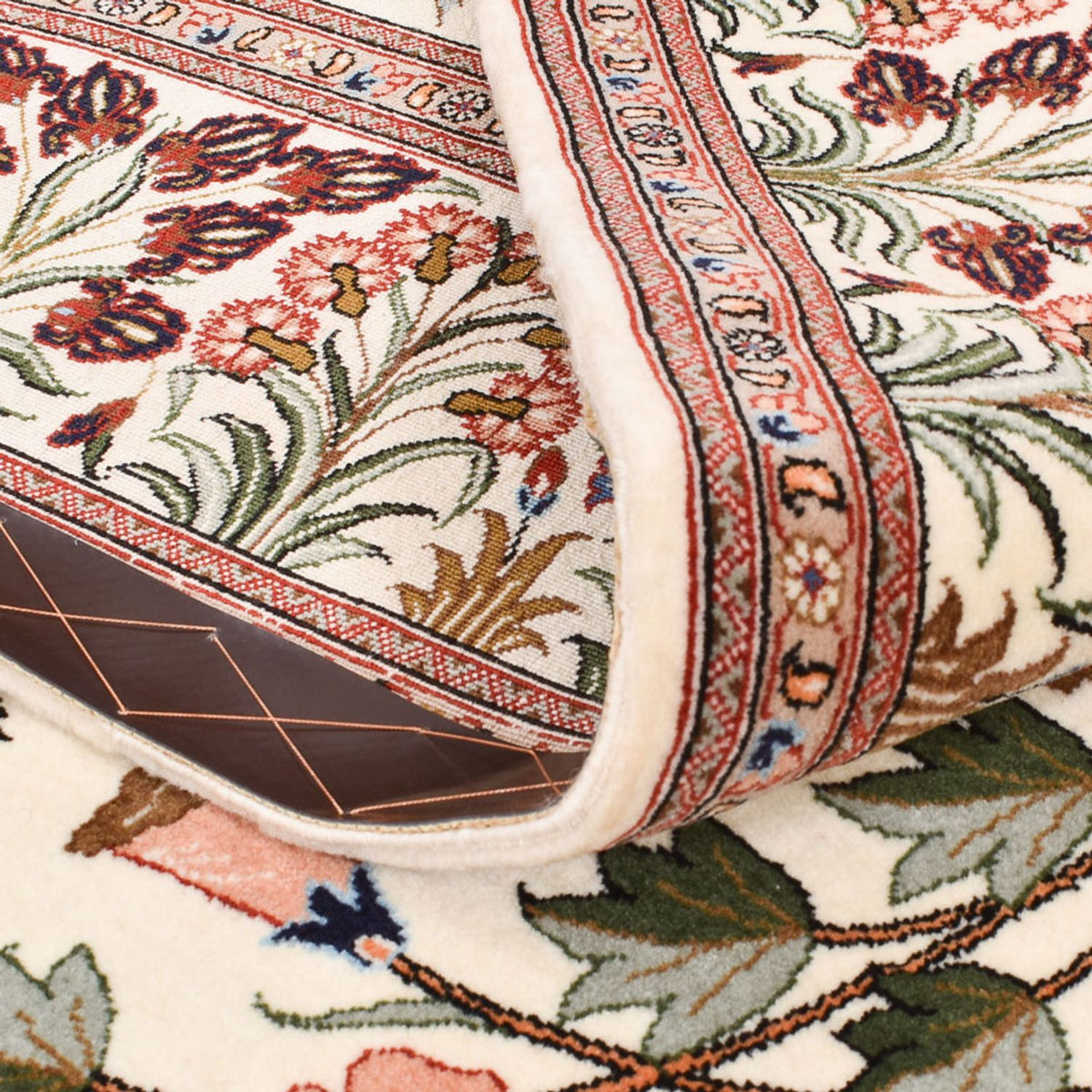 Tapis persan - Ghom - Royal - 205 x 135 cm - multicolore