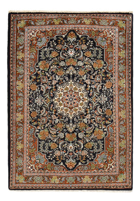Tapis persan - Classique - 202 x 138 cm - bleu foncé