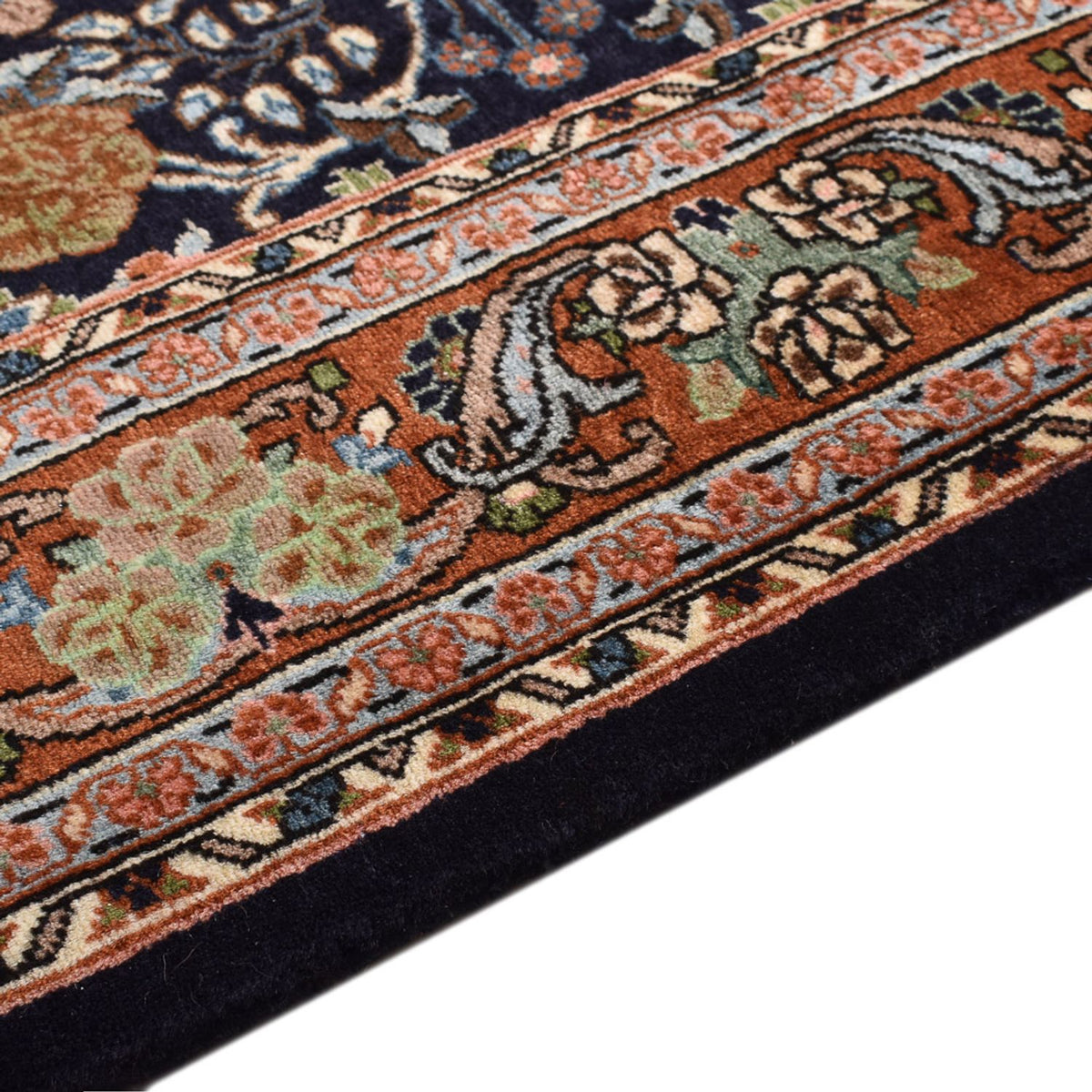 Tapis de Sarouk Tapis 138x202cm - Tapis persan - bleu foncé
