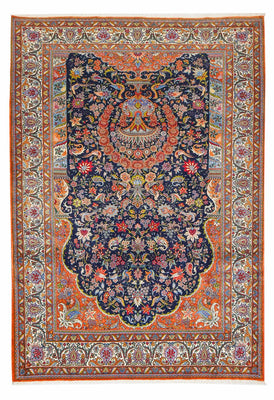 Tapis persan - Nomadic - 293 x 206 cm - bleu foncé