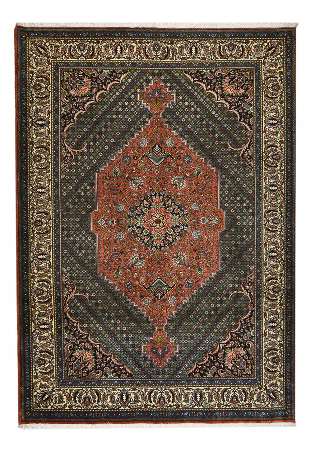 Tapis persan - Nomadic - 300 x 208 cm - vert foncé