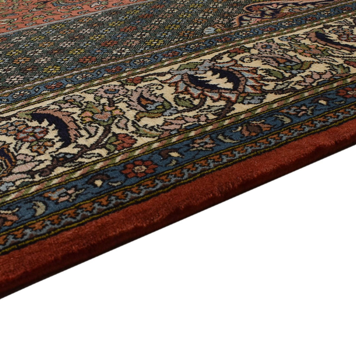 Tapis persan - Nomadic - 300 x 208 cm - vert foncé