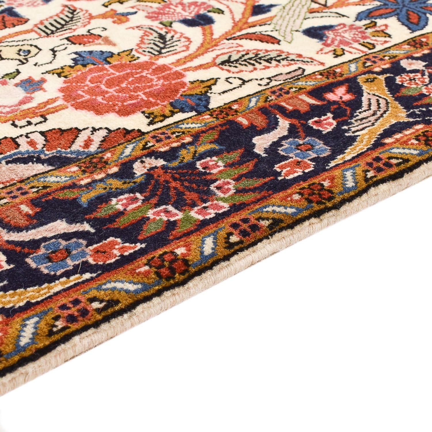 Tapis de couloir Tapis persan - Bidjar - 327 x 76 cm - beige