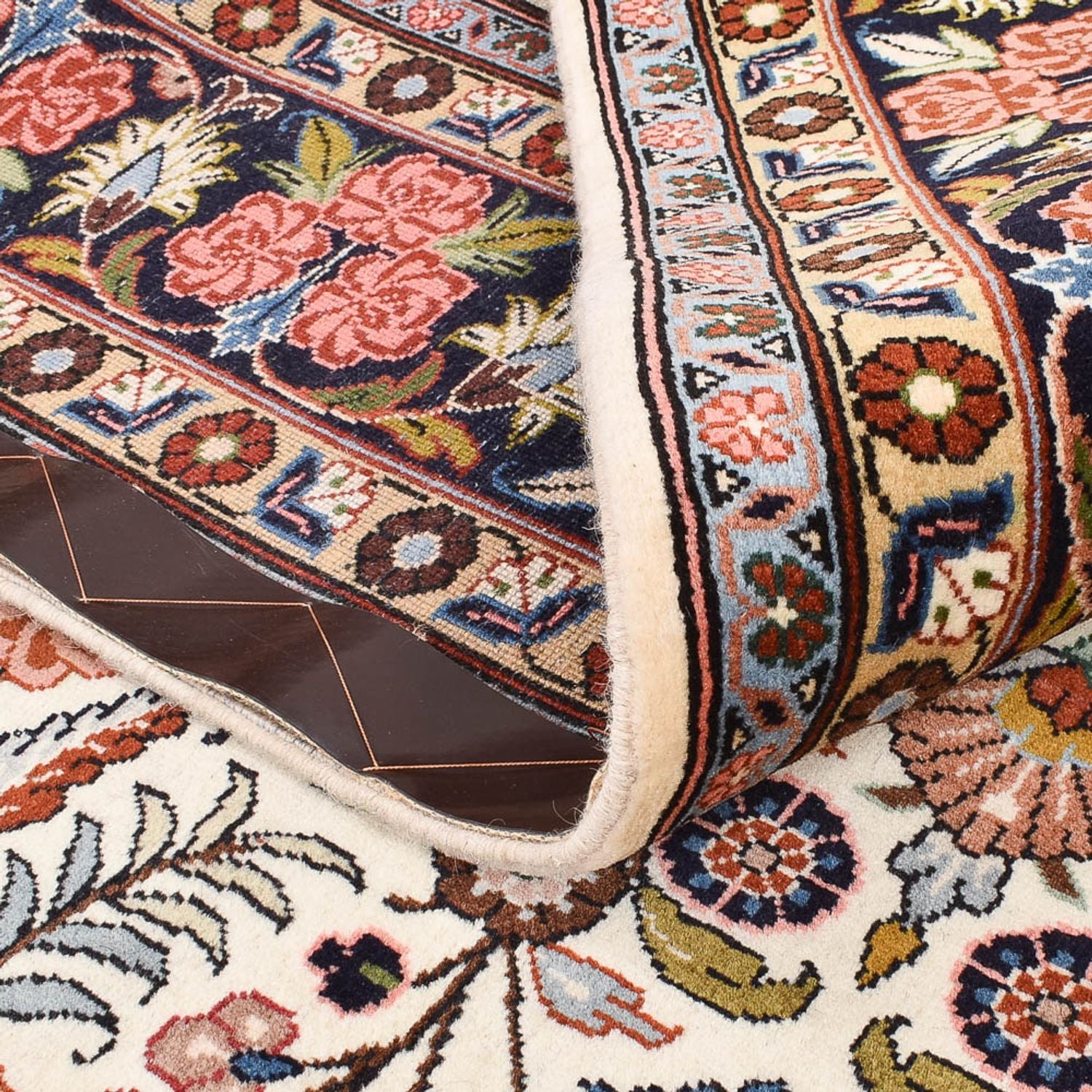 Tapis persan - Bidjar - 233 x 178 cm - beige clair