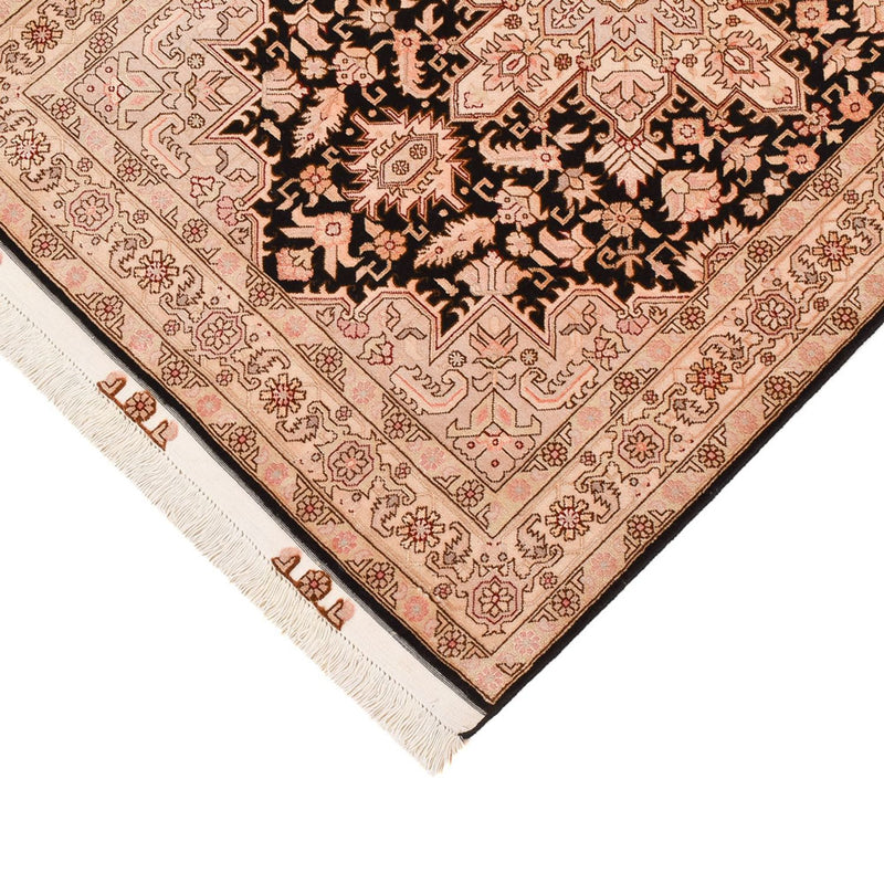 Tapis de couloir Tapis persan - Tabriz - Royal - 305 x 80 cm - beige clair