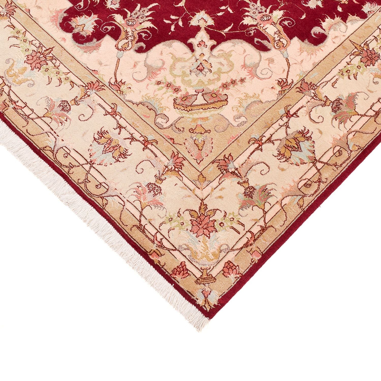 Tapis persan - Tabriz - Royal - 191 x 148 cm - rouge