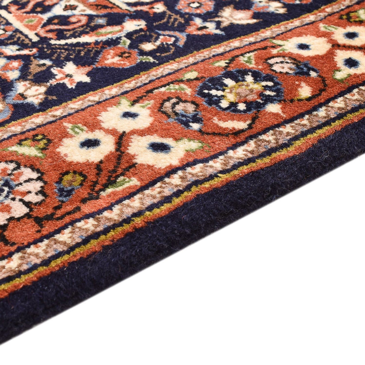 Tapis de couloir Tapis Gabbeh - Persan Kashkuli - 202 x 81 cm - bleu foncé