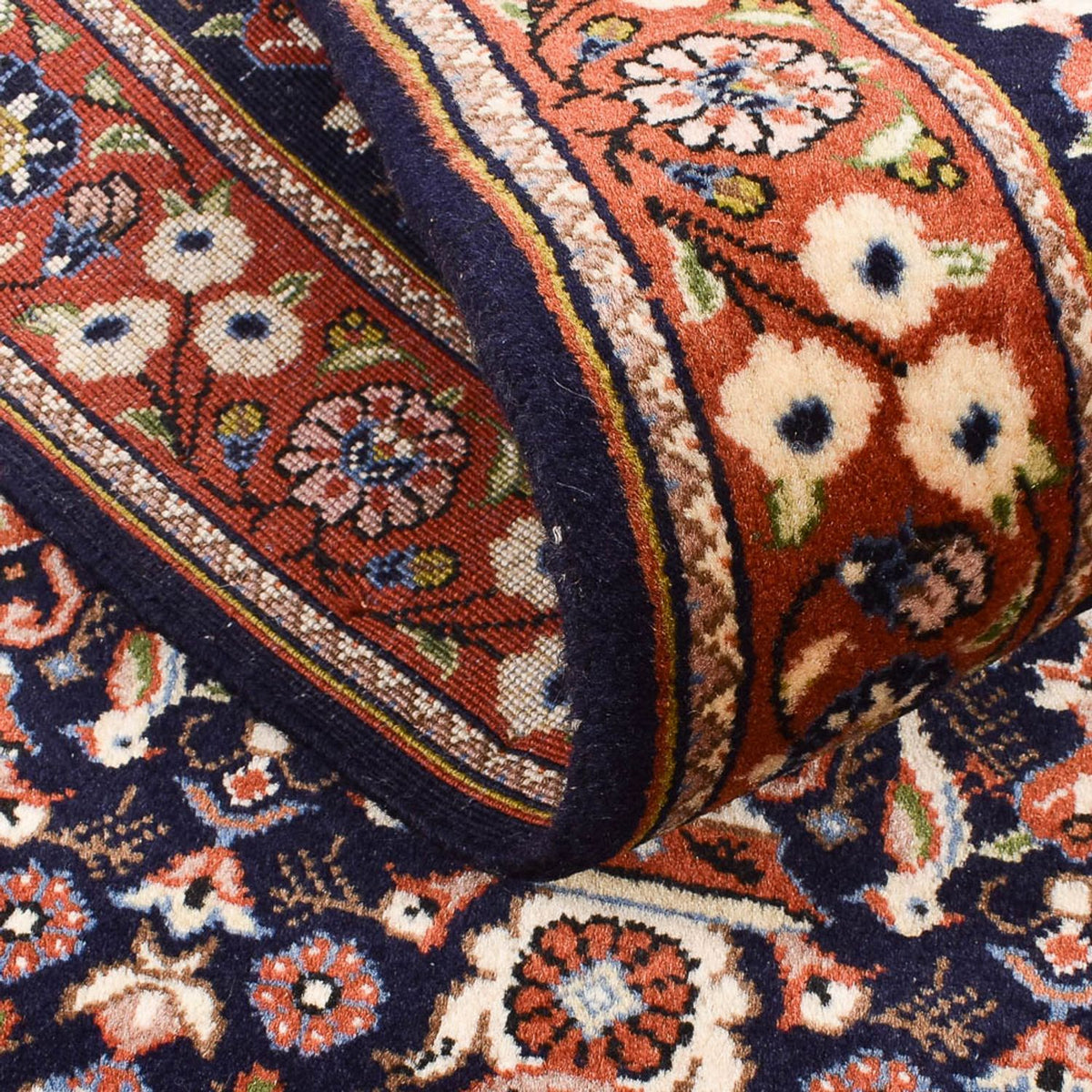 Tapis de couloir Tapis Gabbeh - Persan Kashkuli - 202 x 81 cm - bleu foncé