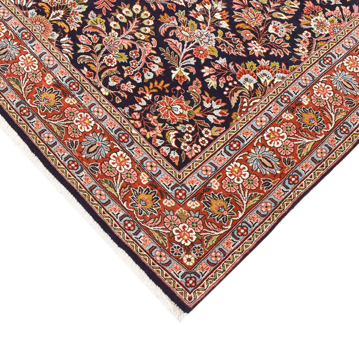 Tapis persan - Bidjar - 230 x 173 cm - bleu foncé